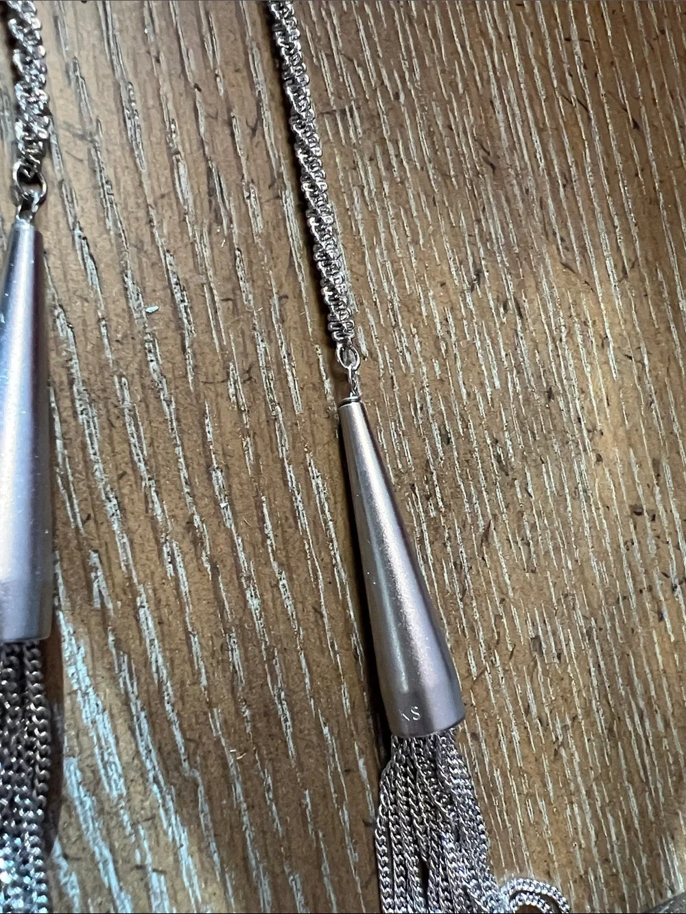 Kendra Scott Silver Tassel Lariat Necklace